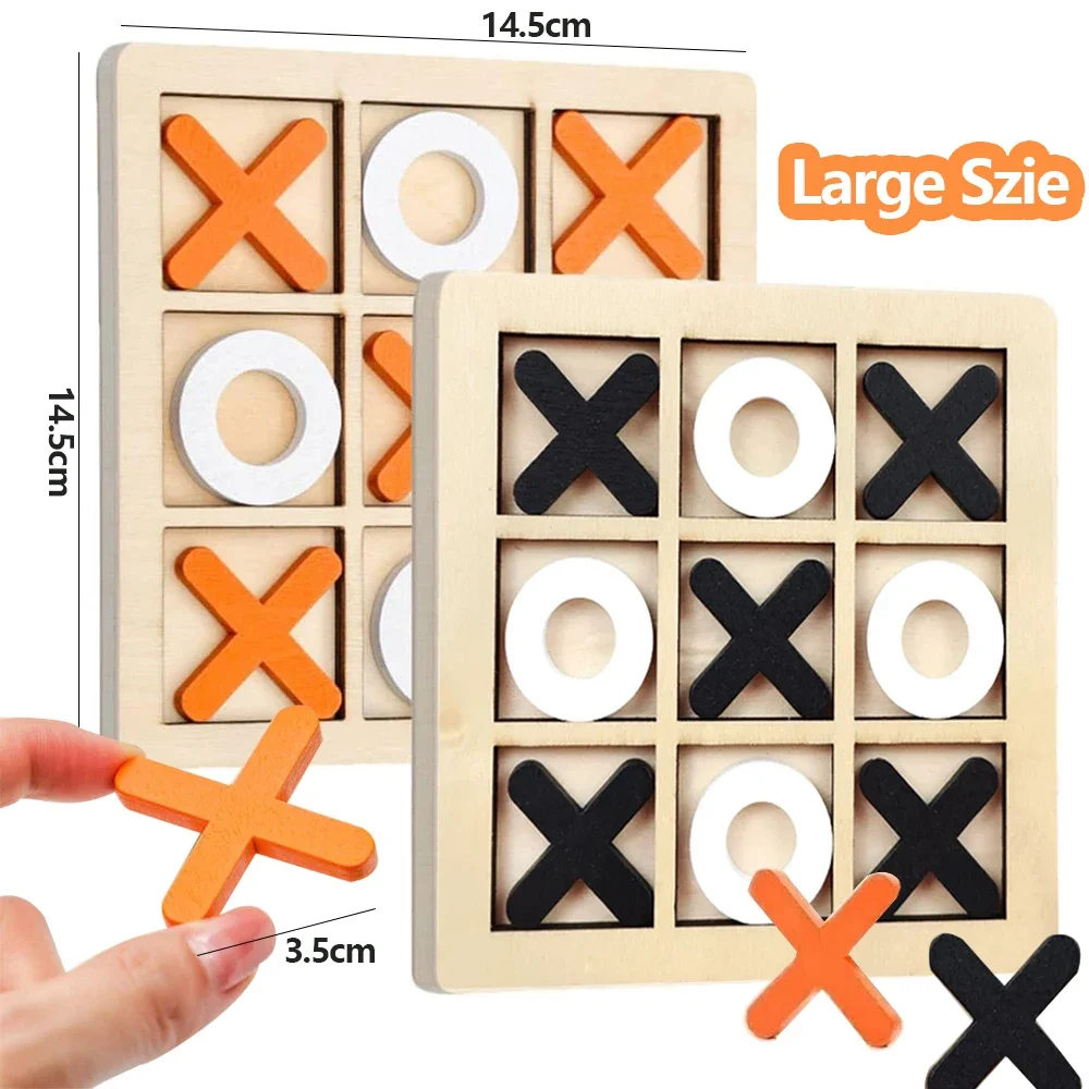 Party Games At Home - Деревянная игра XO Tic Tac Toe,