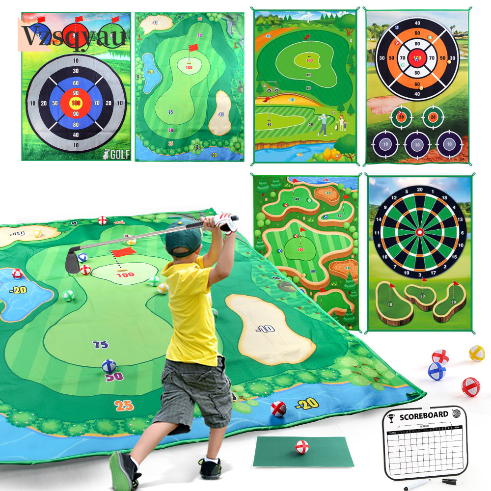 Party Games Golf - Игровой коврик, стираемое табло, клубные липкие