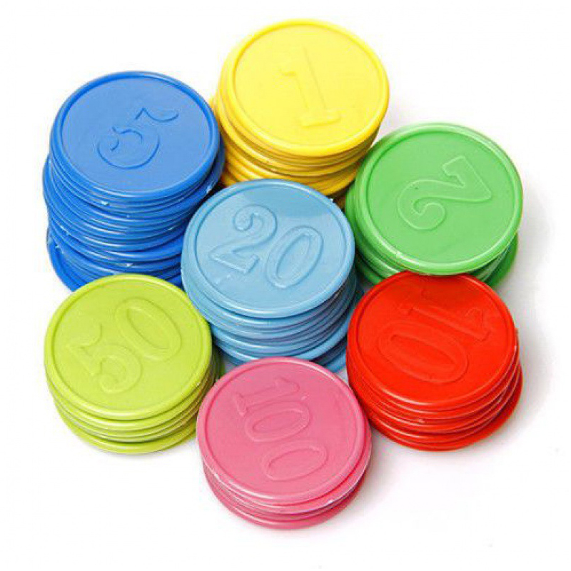 Party Games Juegos De Mesa - Покерные фишки с номерами, счетные маркеры,