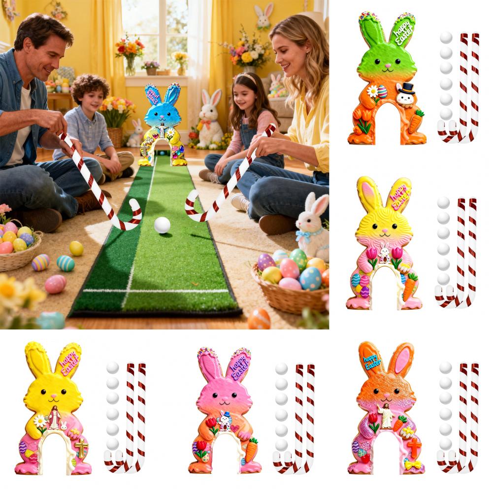 Party Games Golf - Набор для мини-гольфа «Пасхальный кролик» для